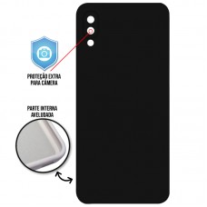 Capa para Samsung Galaxy A02 e M02 - Case Silicone Cover Protector Preta
